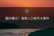 圈内曝光！海角入口暗号大事件