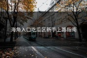 海角入口吃瓜区新手上路指南