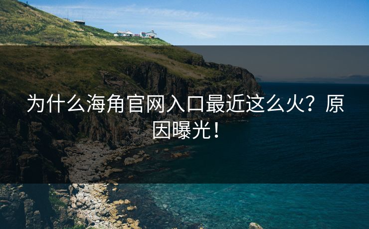 为什么海角官网入口最近这么火？原因曝光！