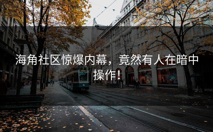 海角社区惊爆内幕，竟然有人在暗中操作！